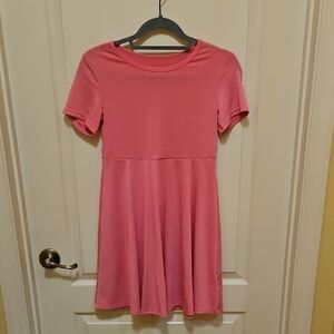 Summer Dress Pink Girls Size 10/12 Stretchy Soft Material Party Ready